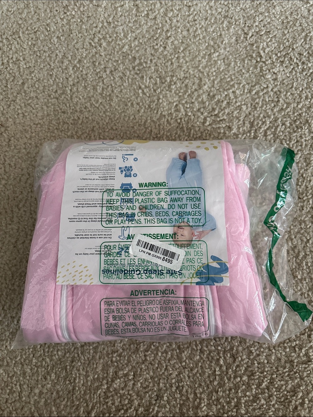 NWT Baby Merlin’s girls magic sleep suit size L (3-6M) - Picture 3 of 3